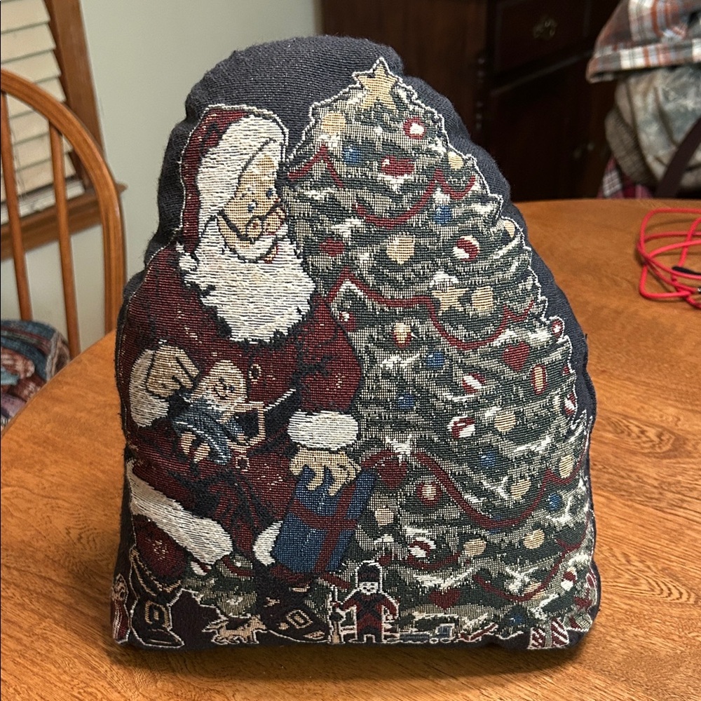 Santa and Christmas Tree Door Stop